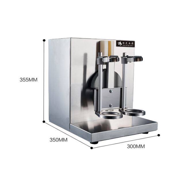 商用奶茶双头摇摇机加厚不锈钢奶茶设备定杯摇酒雪自动器克摇时机