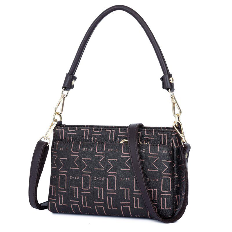 高品质女包时尚印花中老年女士斜挎包妈妈款气质大容量手提单肩包