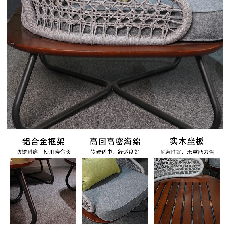 户外沙发庭院藤编现代简约t别墅休闲实木藤椅沙发室外花园露台茶,住宅家具,户外沙发,淘宝优惠券,粉丝福利购,淘宝优惠卷