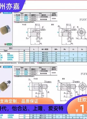 聚氨酯压块缓冲器不锈钢防护模组USSH USSM USSL6 8 10 12 16 20