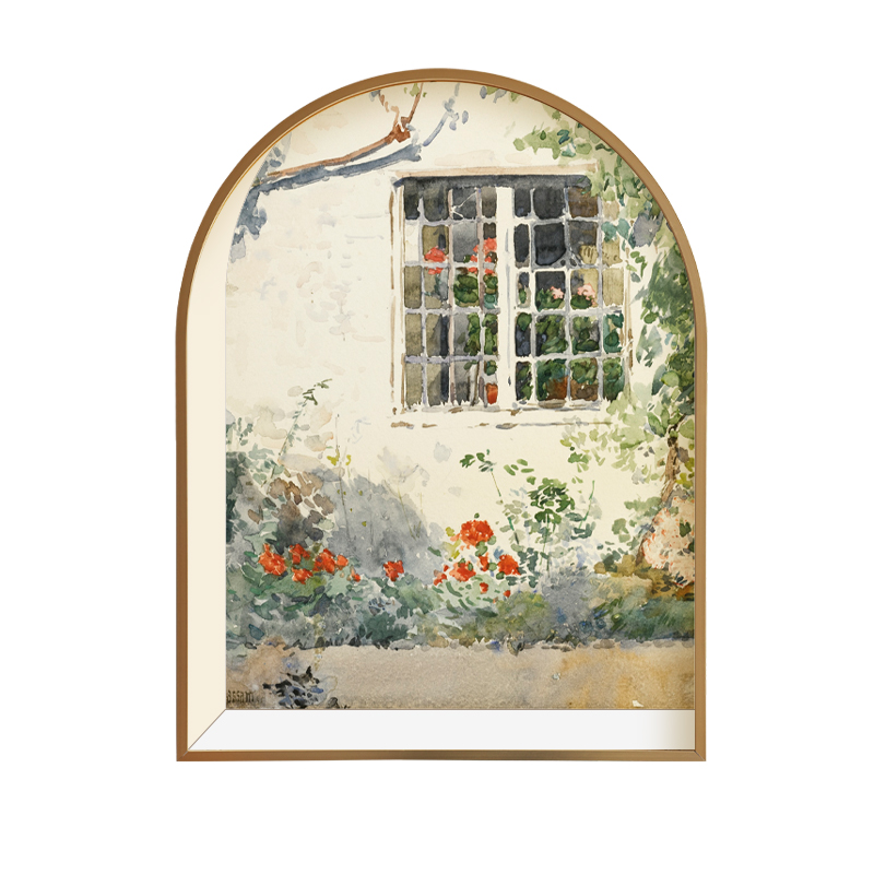 日式轻奢风景客厅装饰画卧室书房餐厅法式挂画北欧小清新艺术壁画