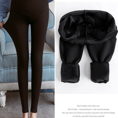 小个子孕妇打底裤八分秋冬加绒外穿150cm矮个子纯棉托腹九分裤子