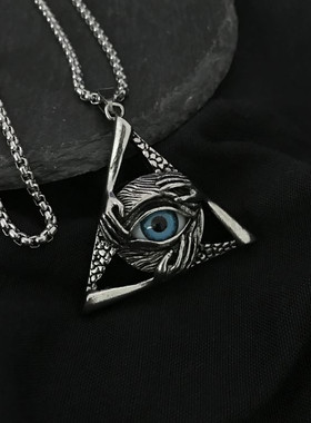 速发Punk hip hop diablo titanium steel angel eye eye of the