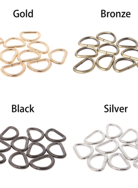 现货10Pcs/lot 13/16/2q0/25mm D Rings Strap Buckle Inner Widt