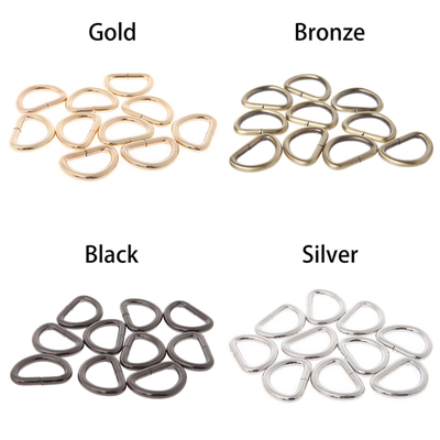现货10Pcs/lot 13/16/2q0/25mm D Rings Strap Buckle Inner Widt