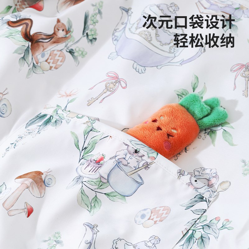 宝宝连体罩衣防水防脏婴儿外穿爬行全身爬爬服幼儿园儿童吃饭围兜