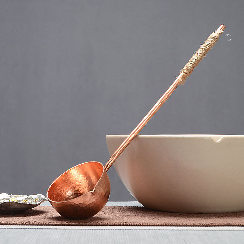 纯铜分茶器长柄分茶勺单只煮茶器功E夫茶具围炉煮茶勺子茶道零配
