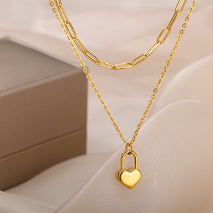 Stainless For Pendant Necklace Heart Women 推荐 Fashion Steel