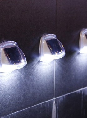 Solar light 8LED wall light fence light 2pcs outdoor waterpr