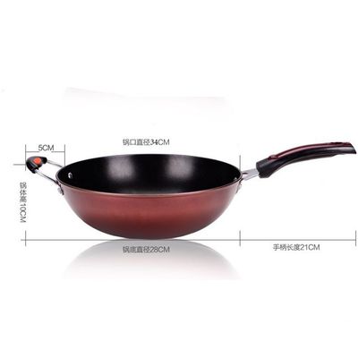 推荐Non-stick wok flat iron wok energy saving wok health wok