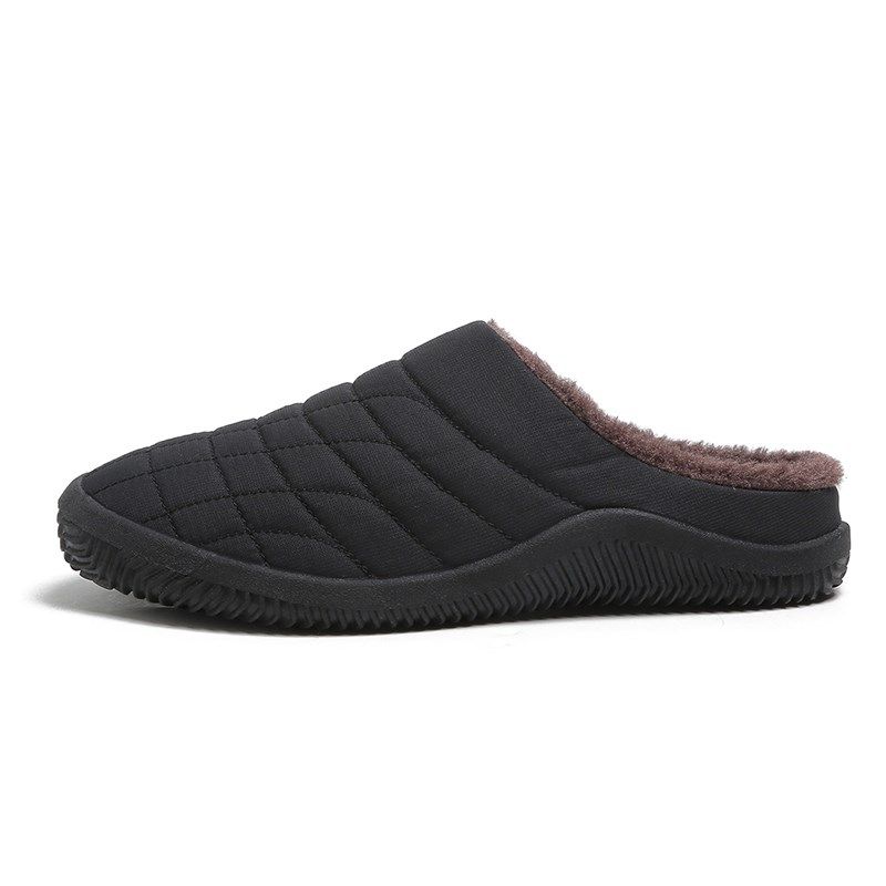 老年人大码棉拖鞋男46 47男士居家休闲包头半拖鞋爷爷无后跟棉鞋,流行男鞋,包头拖,淘宝优惠券,粉丝福利购,淘宝优惠卷