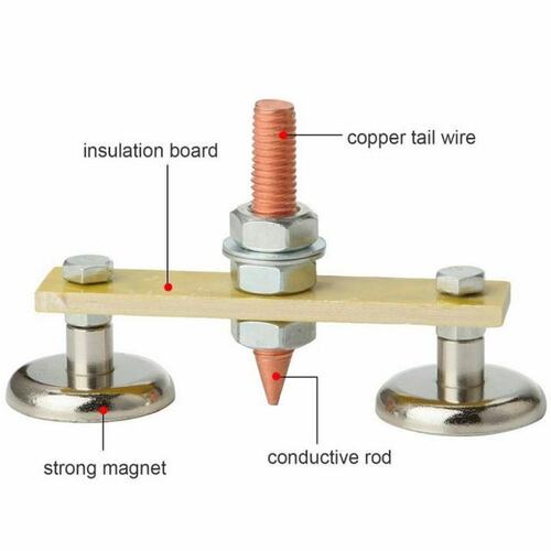 现货30kg Magnet Wlelding Clamp Double Head Strong Suction We