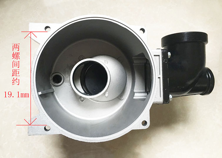 4寸汽油机自卸泵四寸抽水吸水送水泵泵壳带进水螺纹出水弯头铸铝