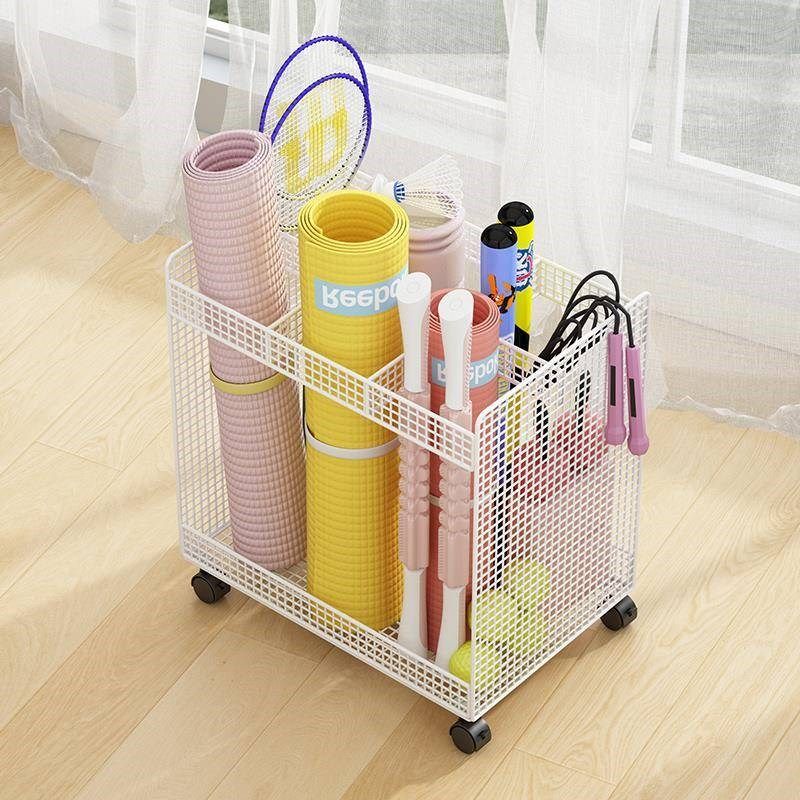 瑜伽垫收纳筐筒带轮m健身运动器材收纳架工具篮收纳神器家用置物,收纳整理,运动器材收纳用具,淘宝优惠券,粉丝福利购,淘宝优惠卷