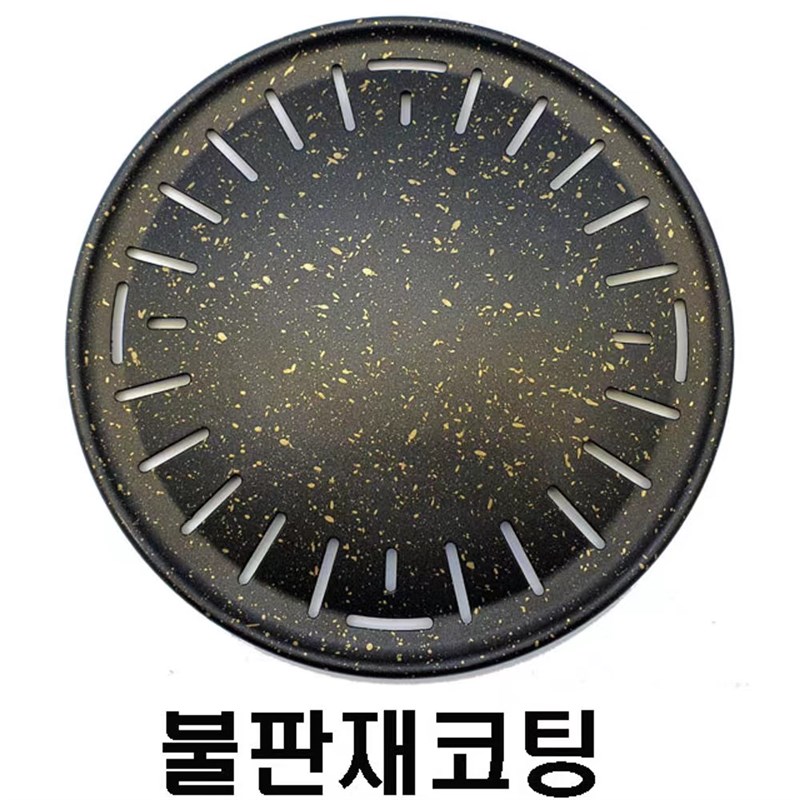 韩国商用电炉烤盘三层金色大理石涂层???铸铝盘不粘