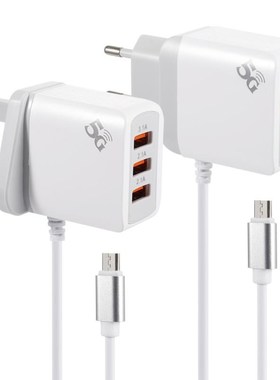 Multiple 3 Ports USB Charger 5V 3.1A USB Wall Power Adapter