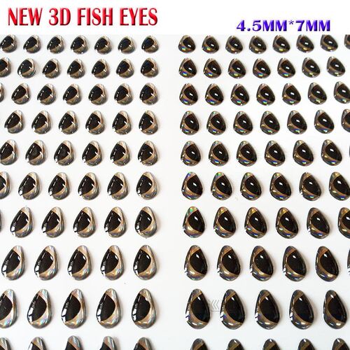 NEW arrival 3d fish eyes 2.3*4mm 3.5*5mm 5mm*6mm 5mm*7mm 4si