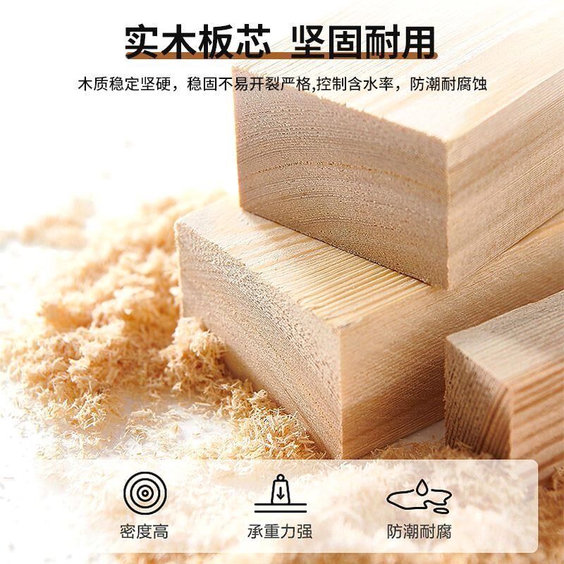 奶油风实木落地电视柜客厅家用小户型茶几高款双层加宽台面电视柜