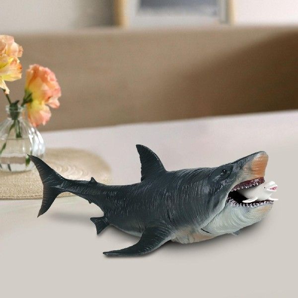 速发Shark Figure Megalodon Model Creature for Early Learning 3C数码配件 手机防尘塞 原图主图