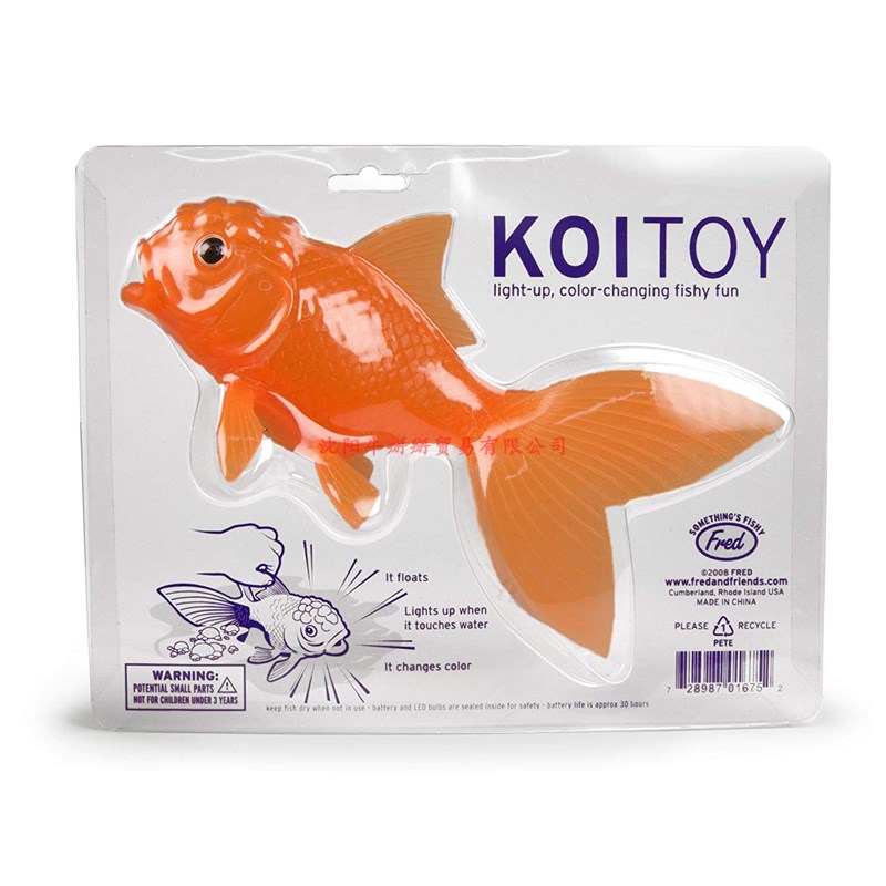 速发Fred & Friends Fred KOI TOY Light-Up Bath Goldfish