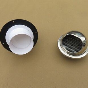 卫生间浴霸排气扇止逆阀变径管道止回阀 100变80/75带不锈钢风帽