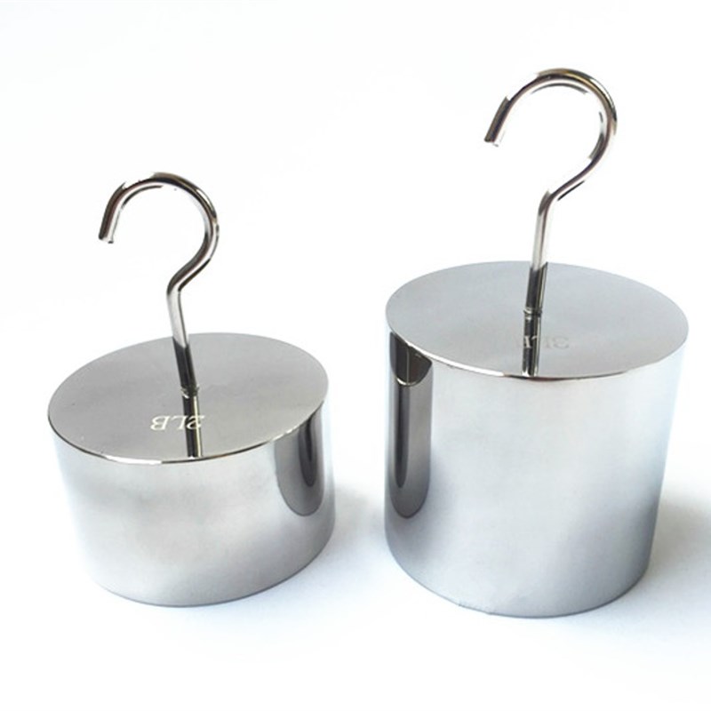 M1级拉力测试单钩砝码10N20N30N40N100N200N牛顿不锈钢单双勾法码