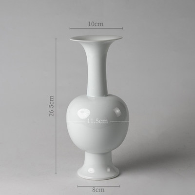 新品文人调瓶花 陶瓷花瓶摆件 花器E复古禅意中式日式插花器皿 小
