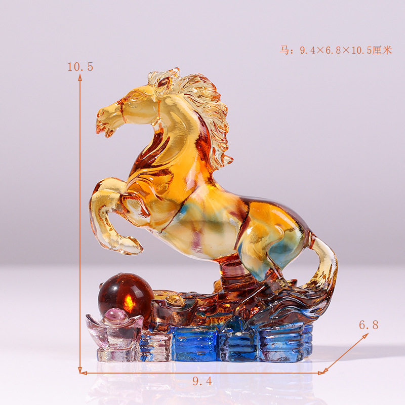 琉璃十二生肖工艺品摆饰鼠牛虎兔猪马牛羊鸡兔龙蛇电视柜装饰品,家居饰品,装饰摆件,淘宝优惠券,粉丝福利购,淘宝优惠卷