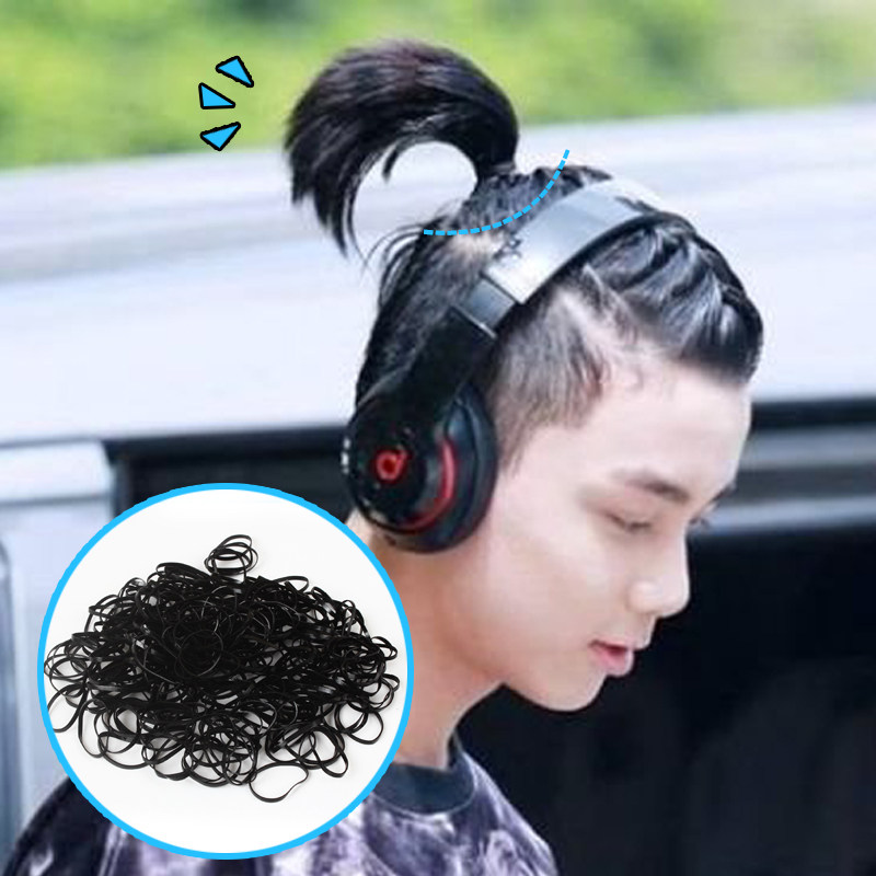 男士扎小辫发箍背头发夹头箍头绳发卡发窟洗脸发箍