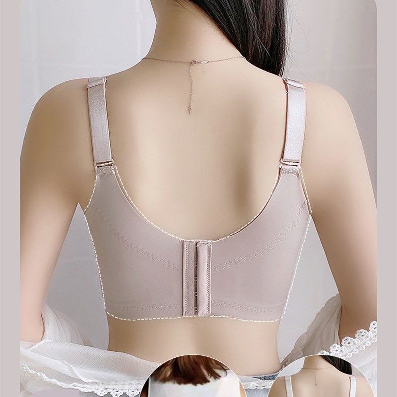 软钢圈文胸女上托调整型大胸无海绵薄款内衣侧收副乳聚拢大码胸罩,女士内衣/男士内衣/家居服,文胸,淘宝优惠券,粉丝福利购,淘宝优惠卷