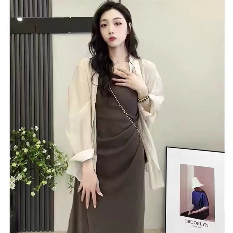 哺乳衣连衣裙夏季辣妈款外出穿夏天衬衫吊带裙套T装夏天喂奶期衣图片