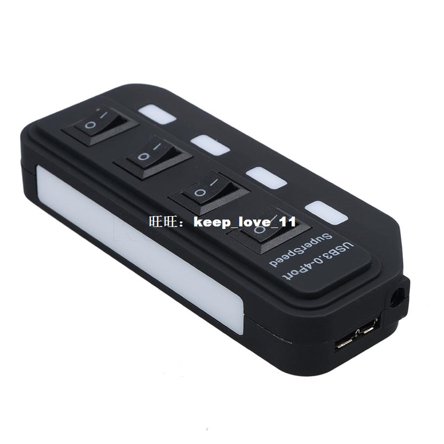 4 Bort USB Hub Sup3r Speed USP eJ.0 Hub LED Individ 农机/农具/农膜 农用包装器具 原图主图