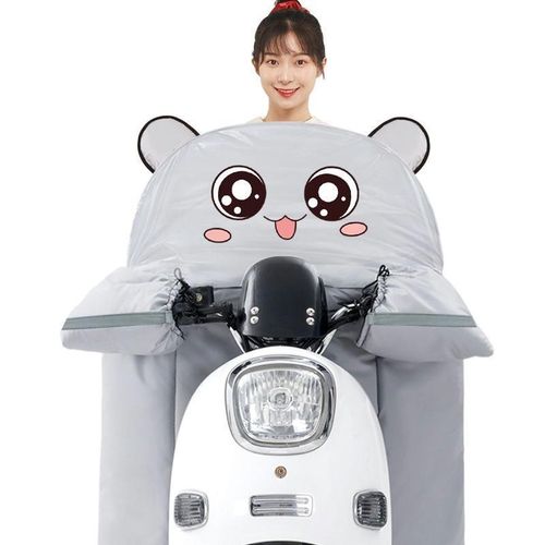 电动车挡风被冬季加绒加厚电瓶摩托车防水防风罩春秋四季通用冬款