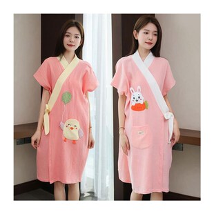 夏季薄款儿童纱布浴巾女可穿可裹家用吸水大人2023新款全棉