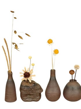 办公室装饰摆件家居饰品客厅书架茶室玄关中式瓶S子桌面书房工艺