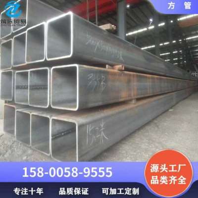 友发镀锌管矩形管黑方管钢材钢x管方通管空心四方管架子方形铁管4图片