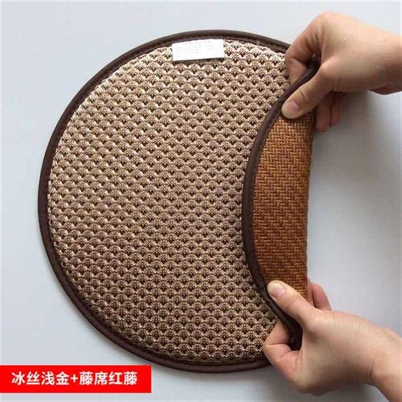 新款新款双面藤席冰丝圆形凉垫夏季座椅坐垫圆形榻榻米坐垫圆垫餐,居家布艺,椅垫,淘宝优惠券,粉丝福利购,淘宝优惠卷