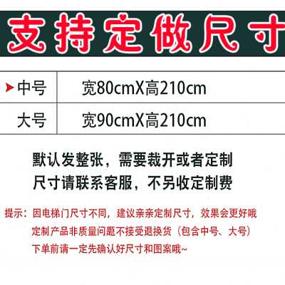 电梯门贴纸创意入k户门装饰整张网红新年背胶自粘遮挡卡通贴画图片