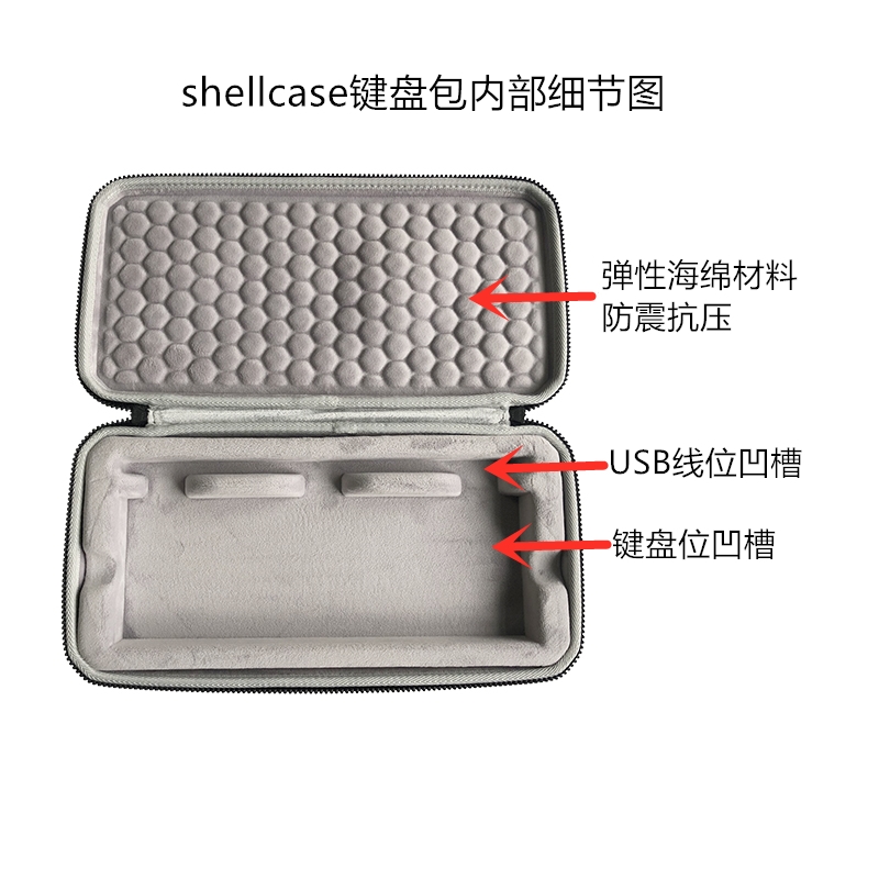 适用Keychron京东京造K1/K2/K3/K4/K6/K8/K12键盘收纳包袋套盒箱