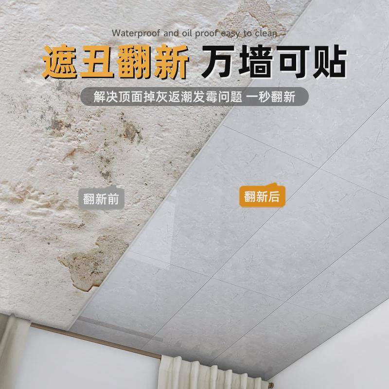 天花板贴纸自粘家用客厅吊顶隔音装饰遮丑屋顶卧室内墙纸防水新品,家居饰品,软装墙贴,淘宝优惠券,粉丝福利购,淘宝优惠卷