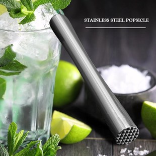 Stainless Steel Wine Mixing Cocktail Shaker Ice Crusher Ba