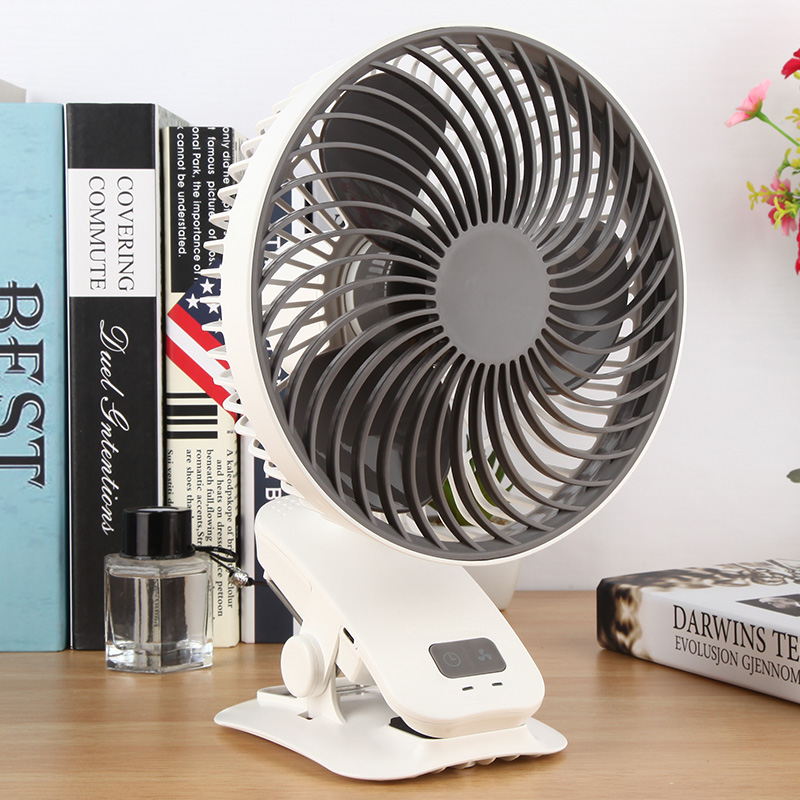 婴儿车小风扇可充电手推车摇头夹式风扇户外露营定时大容量电池扇