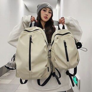 小型轻便简约双肩包女2024新款时尚登山包男休闲旅游户外小号背包