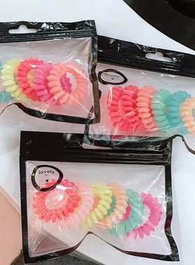 High Elasticity Telephone C Hairbands Wo Spiral Hair Ties Gi
