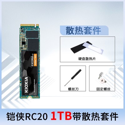 Kioxica/铠侠RC20 1TB 2TB M.2 NVMe固态硬盘SE10 SSD台式机笔记