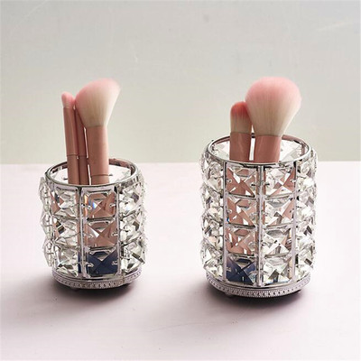 极速Crystal Brush Tube Makeup Brush Organize Nail Tools Stor