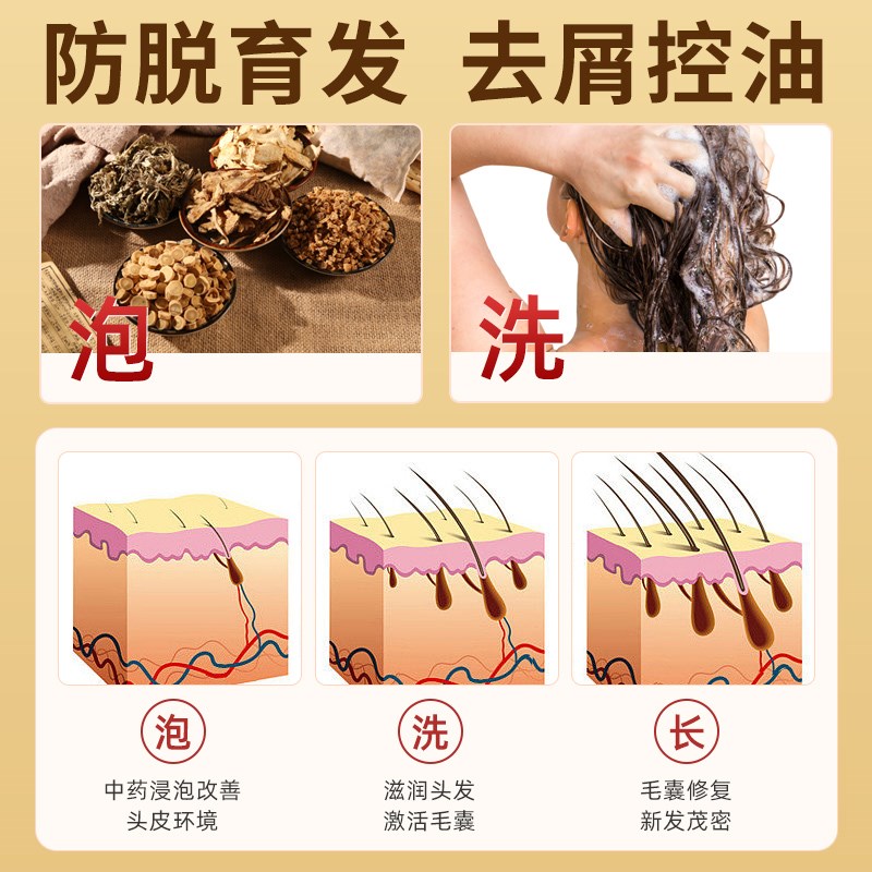 头疗药包中药养发草本汤熏蒸侧柏叶洗头包护发坐月子产后产妇可用