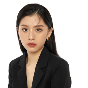 现货卖耳环的老大爷n 夸张立体方形高端气质耳环女高级感个性气质