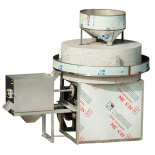 石磨机电动商用小麦五谷杂粮磨粉天然石磨盘家用小型自动面粉机械