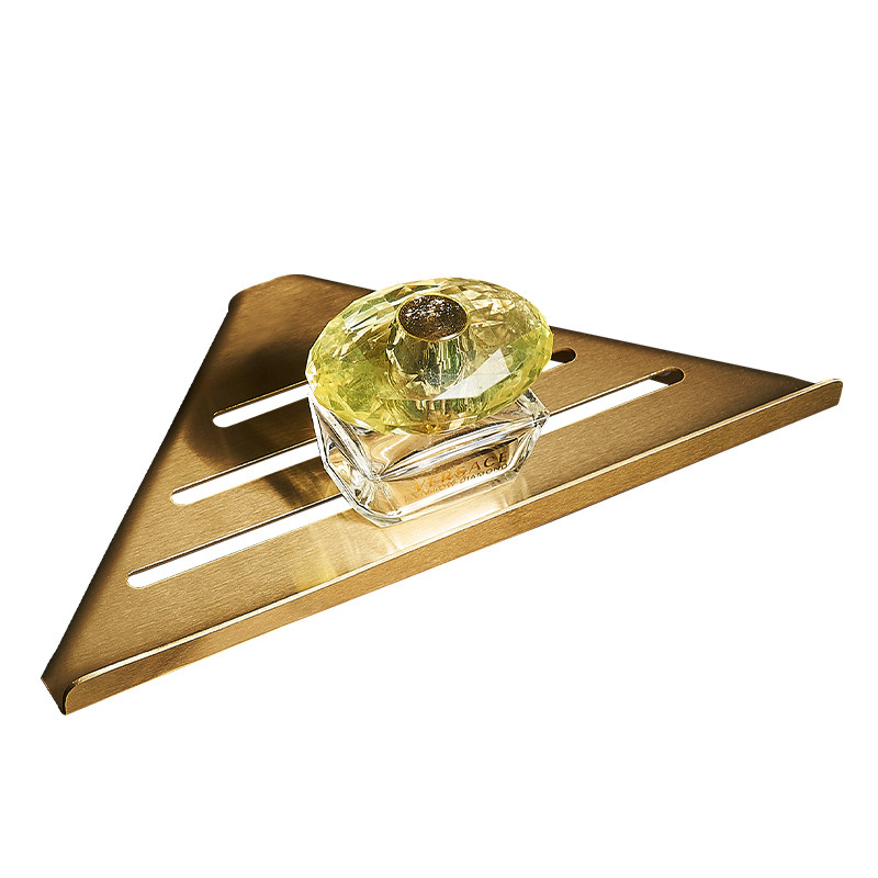 浴室三角置物架免打孔淋浴房洗澡冲凉卫生间不锈钢墙上收纳壁挂式